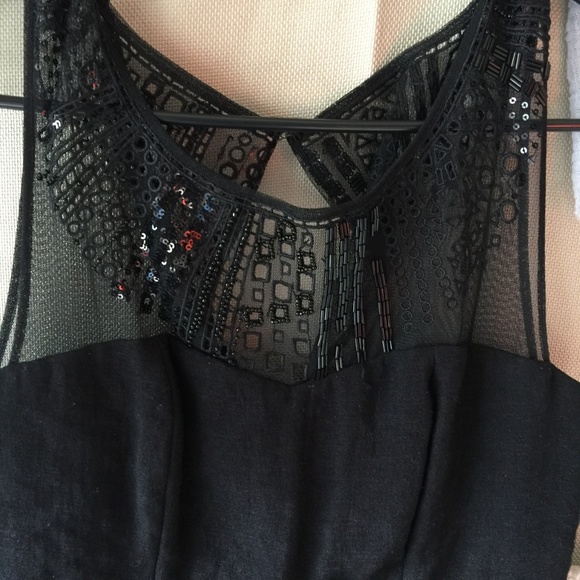 FINAL $ LITTLE BLK BCBG MAXAZRIA RUFFLE MINI DRESS - Picture 2 of 8